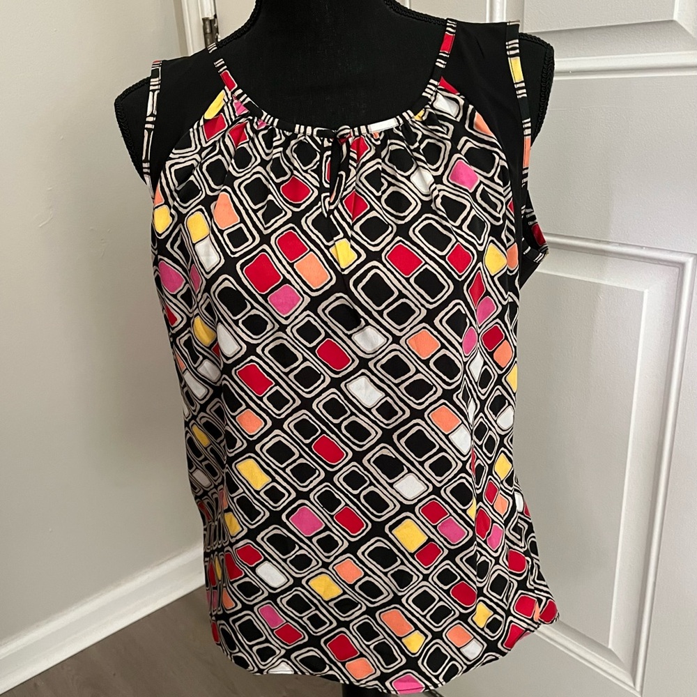 Banana Republic Multicolor Geometric Tank Top
